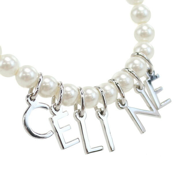 セリーヌ ブレスレット レディース ブランド CELINE イタリア 460PZ ホワイト系 シルバー系 アクセサリー CEL460PZ011