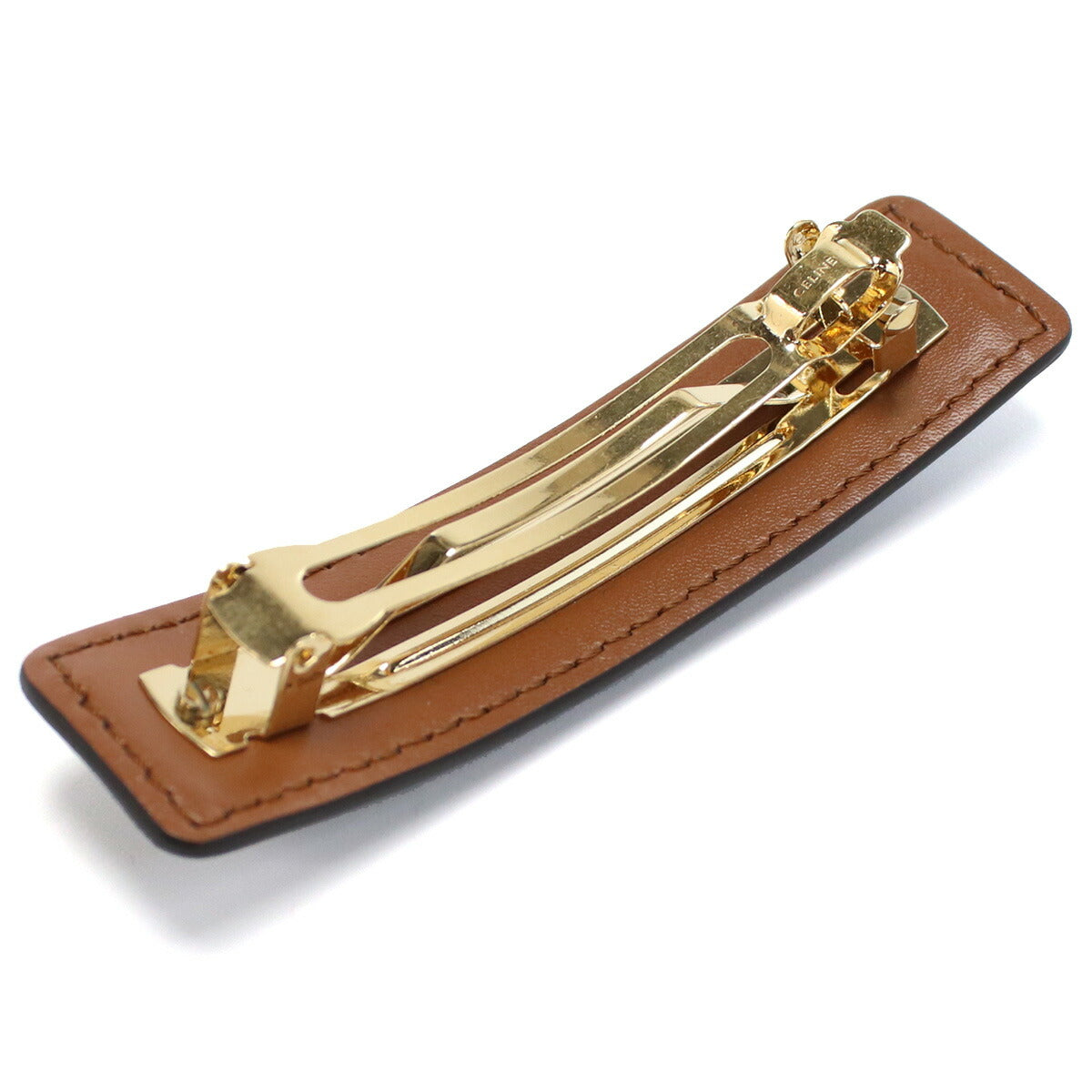 セリーヌ バレッタ レディース カーフスキン キャンバス イタリア 46Z96 GOLD-TAN ブラウン系 アクセサリー CEL46Z96011