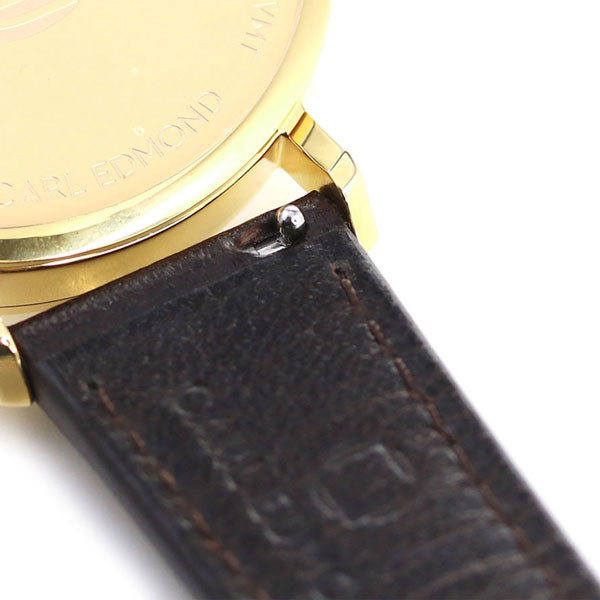カールエドモンド メンズ レディース 腕時計 ブランド 北欧 シンプル CER3621-DBY18 リョーリット 36mm ホワイト ダークブラウン CER3621-DBY18