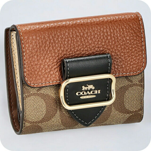 コーチ 二つ折り財布 レディース ブランド COACH シグネチャー CF472 IME7V 1 カーキマルチ CF472-IME7V-1