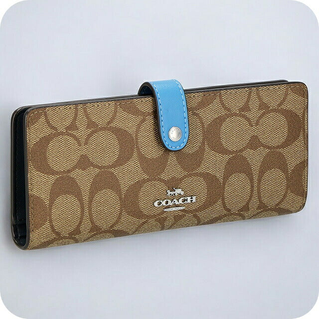 COACH 長財布（札入れ） カーキブラウン レディース CH414 SVVRF コーチ 長財布（札入れ） 財布 レディース シグネチャー 二