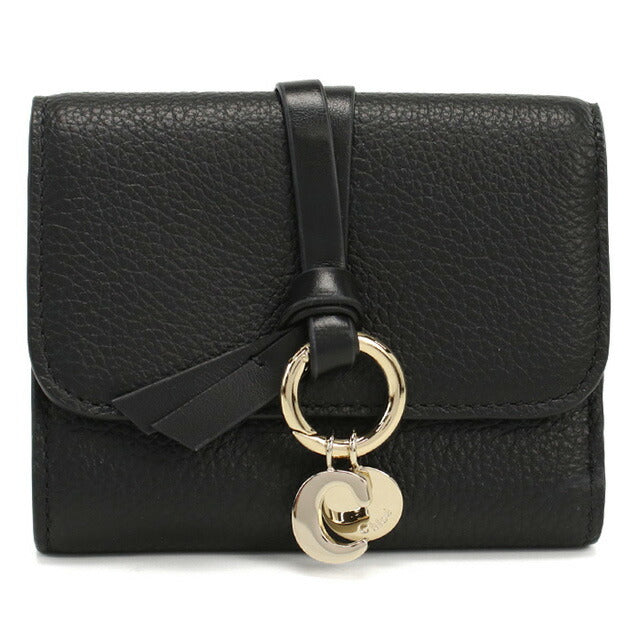 クロエ 三折財布小銭入付き レディース ブランド CHLOE スペイン CHC21WP945F57 BLACK ブラック 財布 CHL21WP945F57041