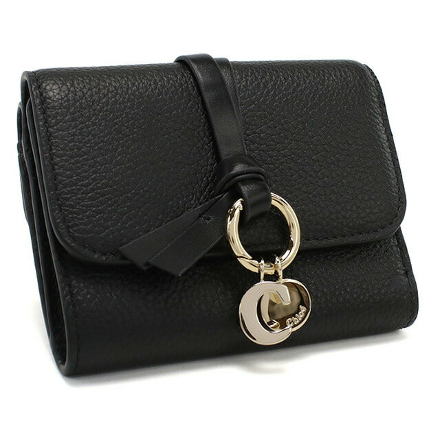 クロエ 三折財布小銭入付き レディース ブランド CHLOE スペイン CHC21WP945F57 BLACK ブラック 財布 CHL21WP945F57041