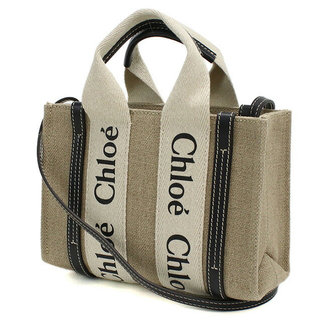 クロエ トートバッグ レディース ブランド CHLOE イタリア CHC22AP237I26 WHITE-BLUE ベージュ系 バッグ CHL22AP237I26021