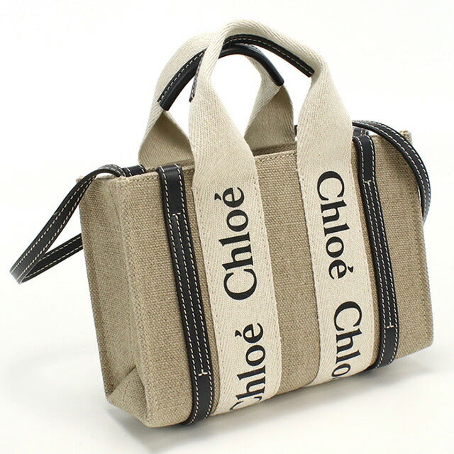 クロエ トートバッグ レディース ブランド CHLOE イタリア CHC22AP237I26 WHITE-BLUE ベージュ系 バッグ CHL22AP237I26021