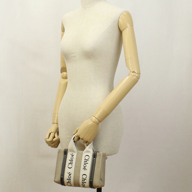 クロエ トートバッグ レディース ブランド CHLOE イタリア CHC22AP237I26 WHITE-BLUE ベージュ系 バッグ CHL22AP237I26021