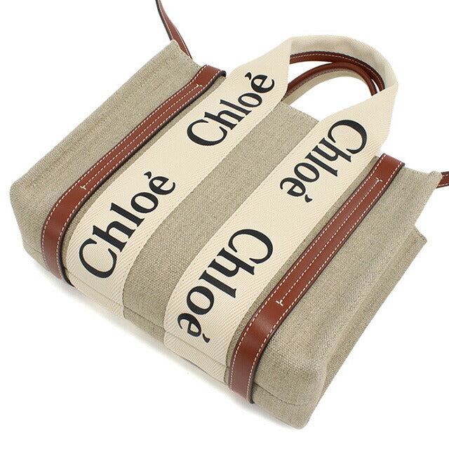 クロエ トートバッグ レディース ブランド CHLOE イタリア CHC22AS397I26 WHITE-BROWN 1 ベージュ系 ブラウン系 バッグ CHL22AS397I26031
