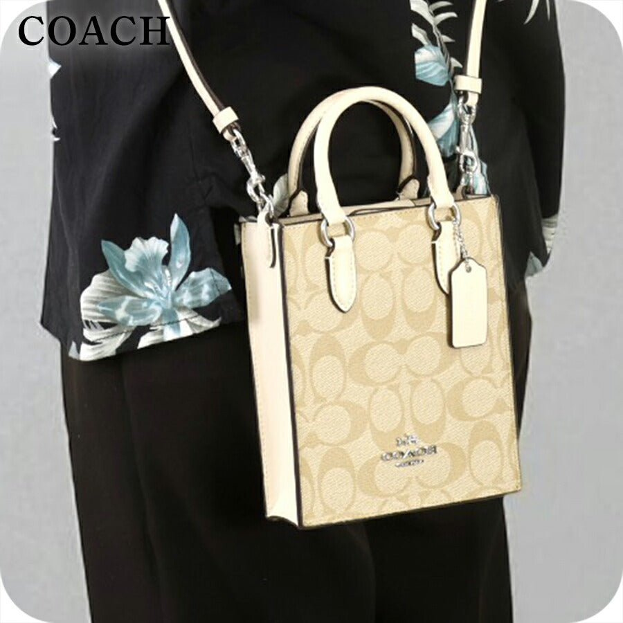 コーチ ハンドバッグ レディース ブランド COACH シグネチャー CJ494 SIGHA ライトカーキ/チョーク CJ494-SIGHA-1