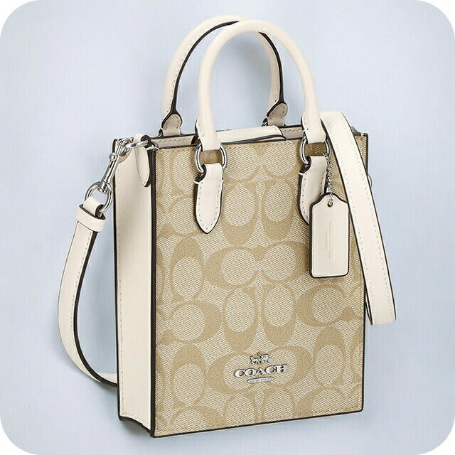 コーチ ハンドバッグ レディース ブランド COACH シグネチャー CJ494 SIGHA ライトカーキ/チョーク CJ494-SIGHA-1