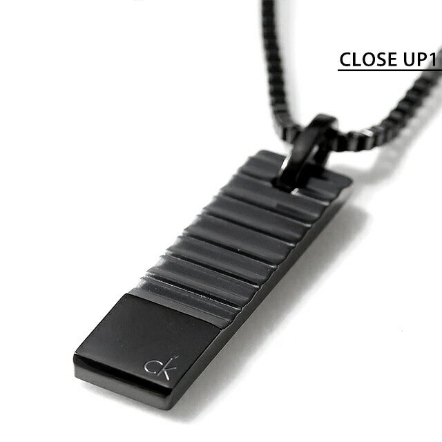 カルバンクライン ネックレス メンズ ブランド CALVIN KLEIN PARALLEL プレート 35100086 ブラック アクセサリー CK-35100086