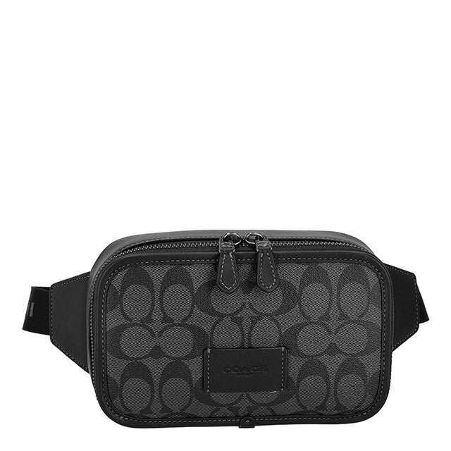 コーチ ボディバッグ メンズ ブランド COACH CM106 チャコール/ブラック CM106-QBMI5-1
