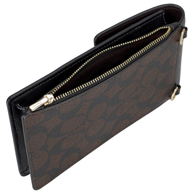 コーチ ショルダーバッグ レディース ブランド COACH シグネチャー CM234 IMAA8 1 ブラウン/ブラック CM234-IMAA8-1