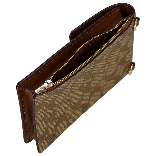 コーチ ショルダーバッグ レディース ブランド COACH シグネチャー CM234 IME74 1 カーキ/サドル 2 CM234-IME74-1