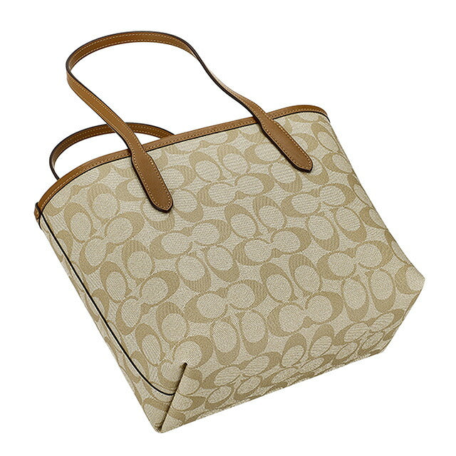 コーチ トートバッグ レディース ブランド COACH CN733 IMNLJ ライトベージュ/ライトブラウン 軽量 手提げ 高級 おしゃれ プレゼント 女性 実用的 かわいい