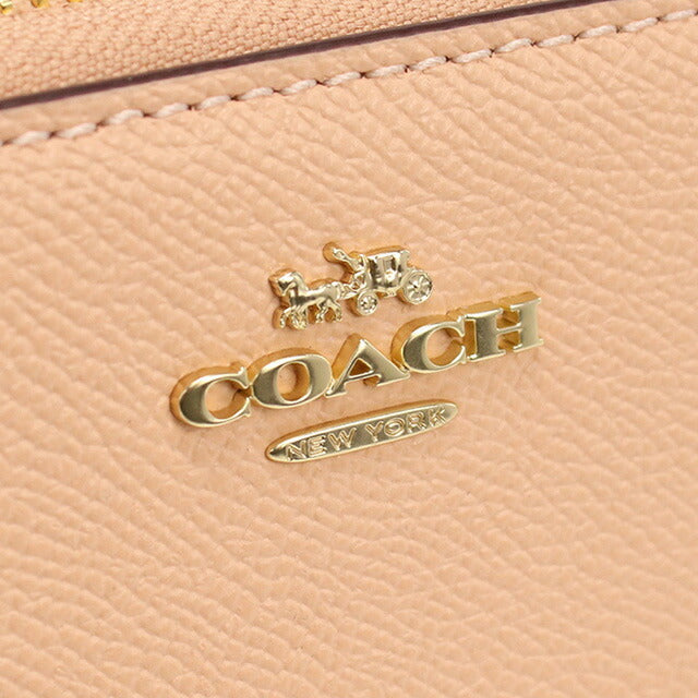 コーチ 長財布ラウンドファスナー レディース ブランド COACH レザー C3441 ピンク系 財布 COAC3441041