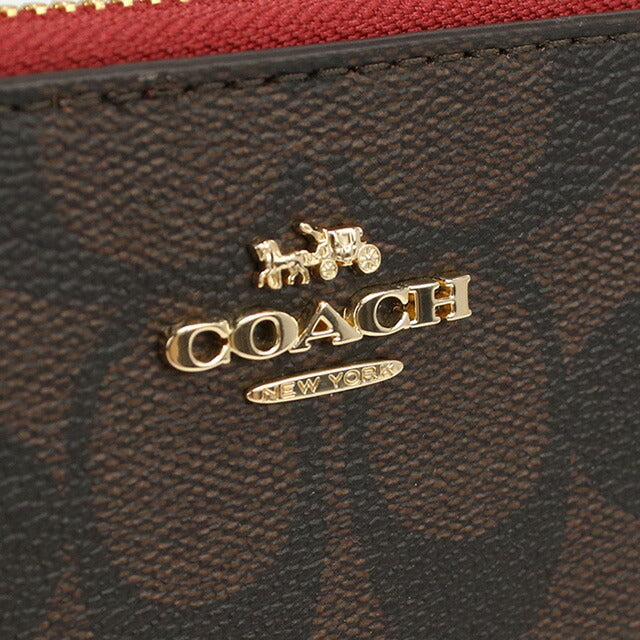 コーチ 長財布ラウンドファスナー レディース ブランド COACH カンボジア C4452 ブラウン系 財布 COAC4452101