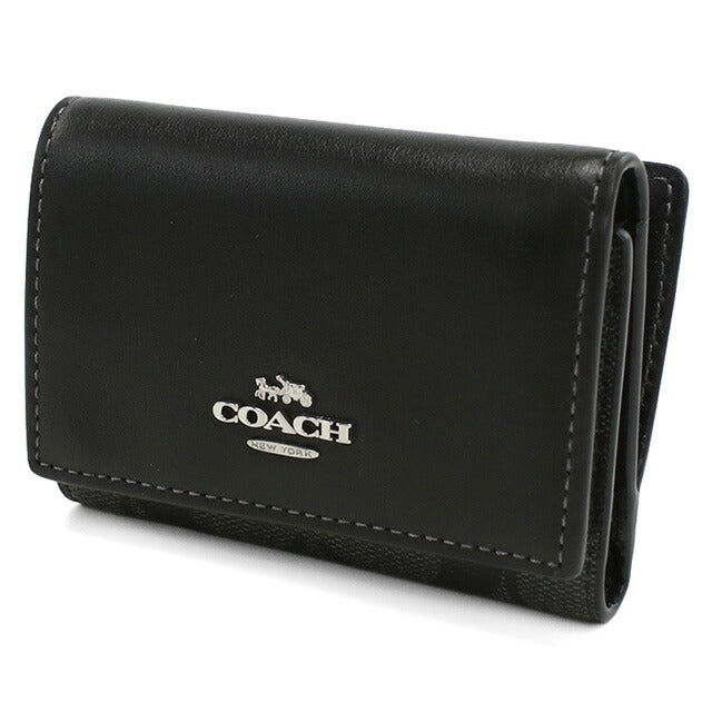 コーチ 三折財布小銭入付き レディース ブランド COACH CM761 ブラック 財布 COACM761011