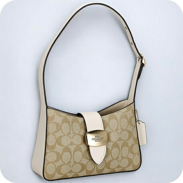 コーチ ショルダーバッグ レディース ブランド COACH シグネチャー CP005 IMDQC 1 ライトカーキ/チョーク CP005-IMDQC-1