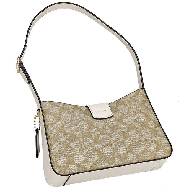 コーチ ショルダーバッグ レディース ブランド COACH シグネチャー CP005 IMDQC 1 ライトカーキ/チョーク CP005-IMDQC-1