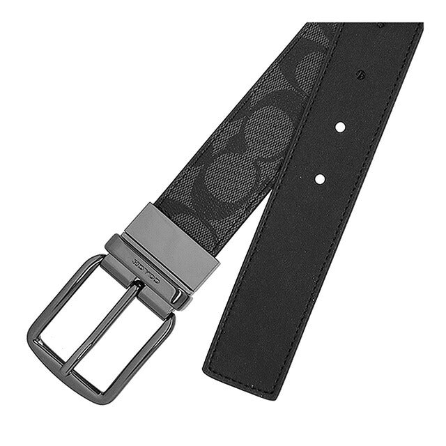 コーチ ベルト メンズ ブランド COACH CQ022 チャコール/ブラック CQ022-CQ-BK-1