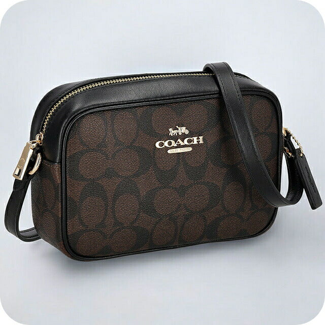 コーチ ショルダーバッグ レディース ブランド COACH シグネチャー CQ874 IMAA8 1 ブラウン/ブラック CQ874-IMAA8-1