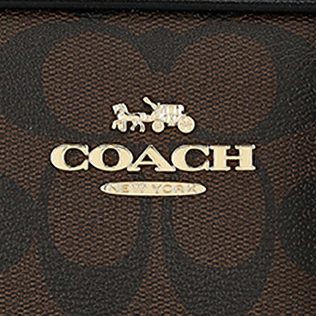 コーチ ショルダーバッグ レディース ブランド COACH CQ874 IMAA8 ブラウン/ブラック 斜めがけ 高級 おしゃれ プレゼント 女性 実用的 かわいい