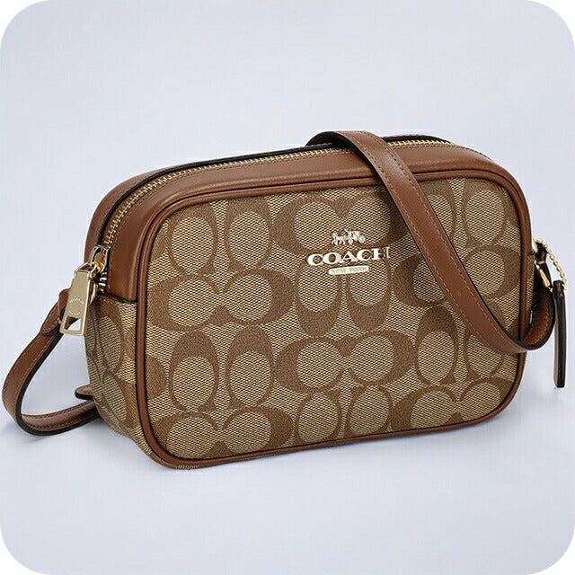 コーチ ショルダーバッグ レディース ブランド COACH シグネチャー CQ874 IME74 1 ベージュ/ブラウン CQ874-IME74-1