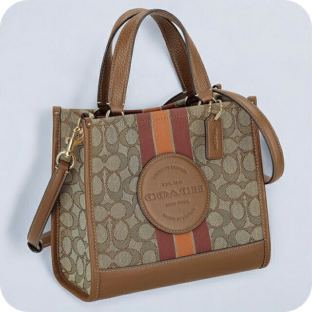 コーチ ハンドバッグ レディース ブランド COACH シグネチャー CQ878 IMVGB 1 カーキ/ブラウン CQ878-IMVGB-1