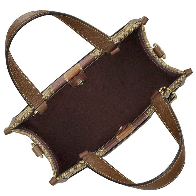 コーチ ハンドバッグ レディース ブランド COACH シグネチャー CQ878 IMVGB 1 カーキ/ブラウン CQ878-IMVGB-1