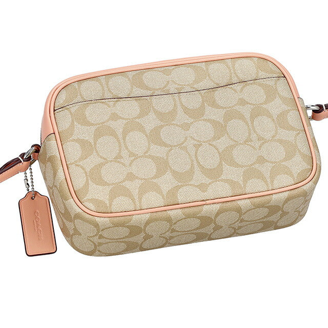 コーチ ショルダーバッグ レディース ブランド COACH シグネチャー レザー CR135 SVX1W 1 ライトカーキ/ピンク CR135-SVX1W-1