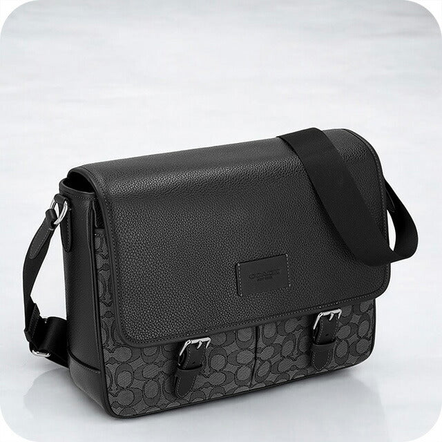 コーチ ショルダーバッグ メンズ ブランド COACH CR334 SVO1U チャコール/ブラック CR334-SVO1U-1