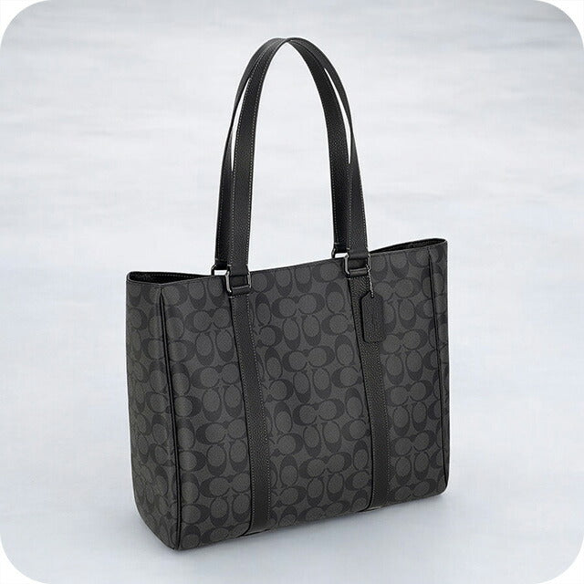 コーチ トートバッグ メンズ ブランド COACH CR385 チャコール/ブラック CR385-QBMI5-1