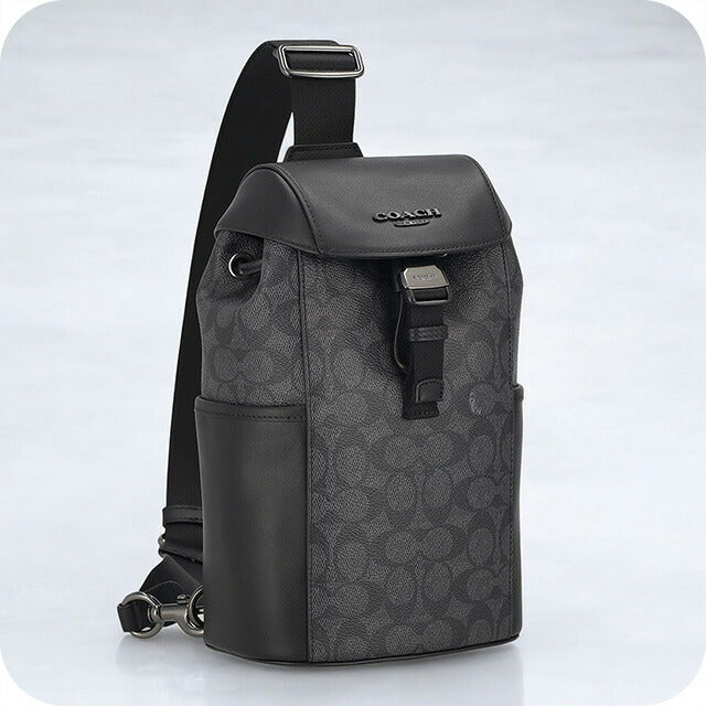 コーチ ボディバッグ メンズ ブランド COACH CT712 QBMI5 チャコール/ブラック CT712-QBMI5-1