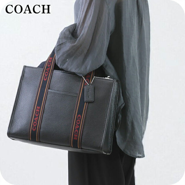 COACH 黒 レザーハンドバッグ COACH ハンドバッグ ブラックレザー