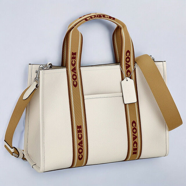 コーチ ハンドバッグ レディース ブランド COACH レザー CU997 SVCAH 1 チョークマルチ ホワイト CU997-SVCAH-1