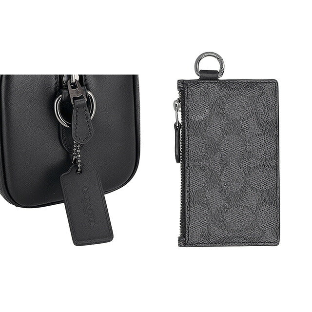 コーチ ショルダーバッグ メンズ ブランド COACH CV762 チャコール/ブラック CV762-QBMI5-1