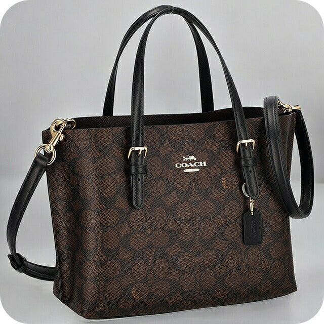 コーチ ハンドバッグ レディース ブランド COACH CV965 ブラウン/ブラック CV965-IMXAQ-1