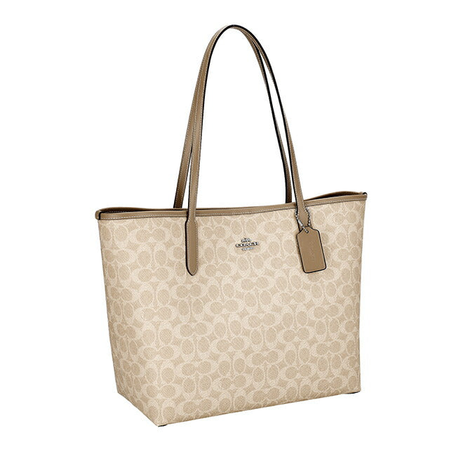 コーチ トートバッグ レディース ブランド COACH CV976 SVPWH サンド/トープ 軽量 手提げ 高級 おしゃれ プレゼント 女性 実用的 かわいい