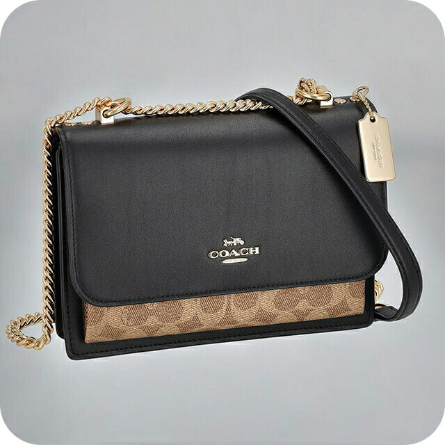 コーチ ショルダーバッグ レディース ブランド COACH CV978 ベージュ/ブラック CV978-IMXB2-1