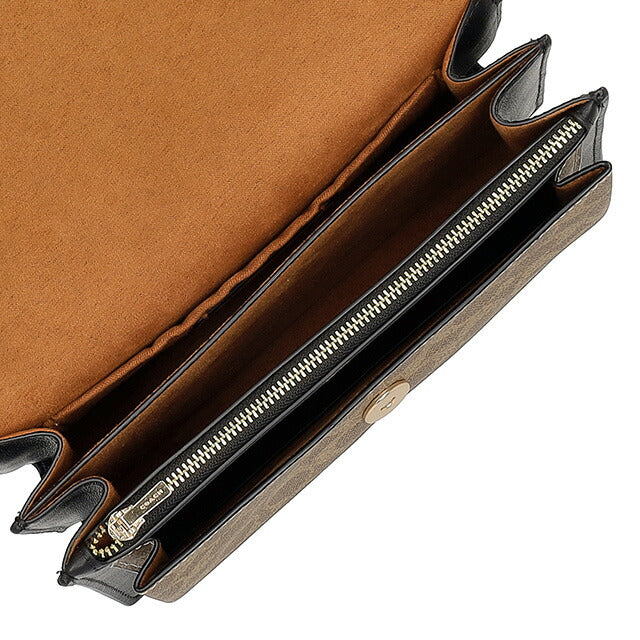 コーチ ショルダーバッグ レディース ブランド COACH CV978 ベージュ/ブラック CV978-IMXB2-1