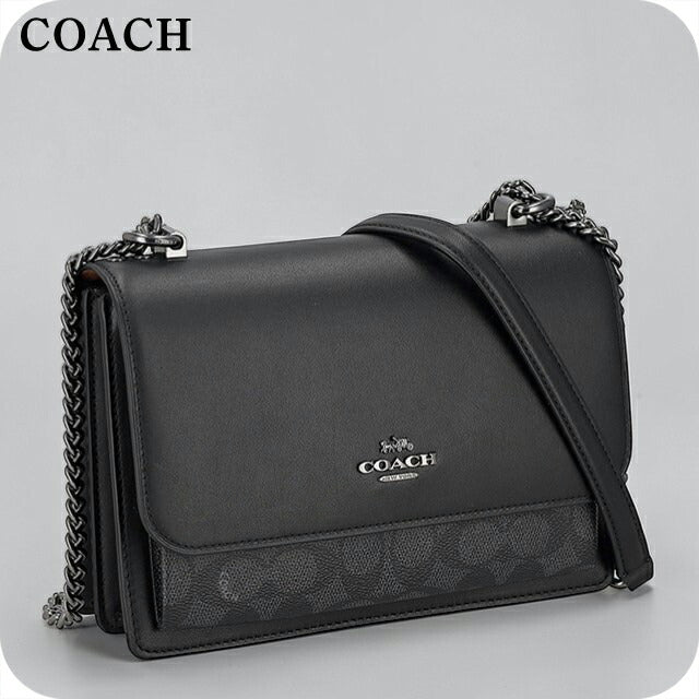 ✨良品✨COACH モノグラム ブラック ボディバッグ※訳あり★ COACH COACH Shoulder Bag Signature Canvas Graham Crossbody Bag CV921 Q