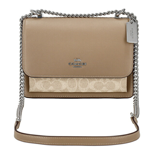 蔻驰单肩包女士品牌 COACH 柬埔寨 CV978 SVPWH 米色斜挎包奢华时尚礼物女士实用可爱