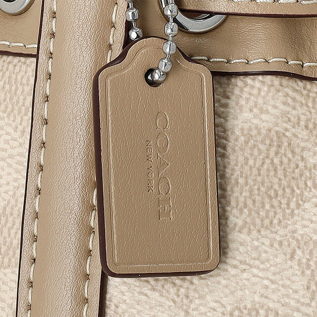コーチ ハンドバッグ レディース ブランド COACH CW299 ライトベージュ/ベージュ CW299-SVPWH-1