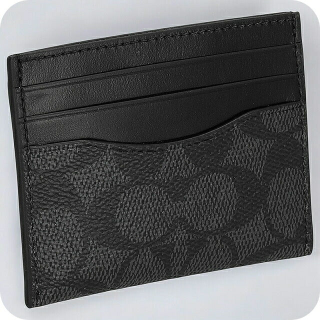 コーチ カードケース メンズ ブランド COACH シグネチャー CW366 MI5 1 ブラック CW366-MI5-1