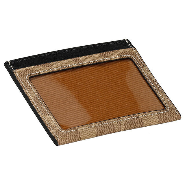 コーチ カードケース メンズ ブランド COACH シグネチャー CW366 NRX 1 ブラウン/ブラック CW366-NRX-1