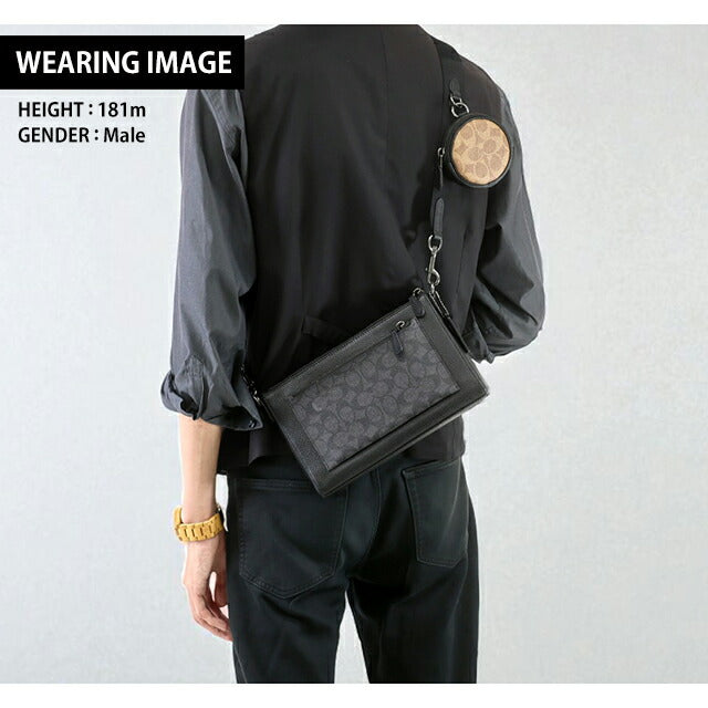 コーチ ショルダーバッグ メンズ ブランド COACH CW372 ブラック CW372-QBXAJ-1