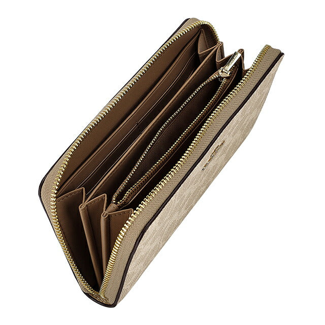 Coach long wallet ladies brand COACH Myanmar CW778 IMXDM Sand/Chalk