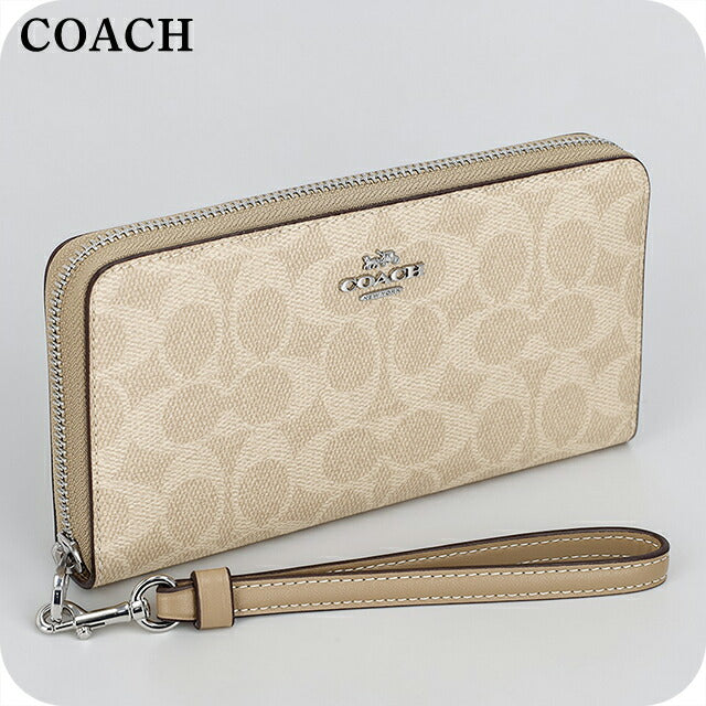 コーチ Coach Corner Zip In Signature Leather | Brixton Baker