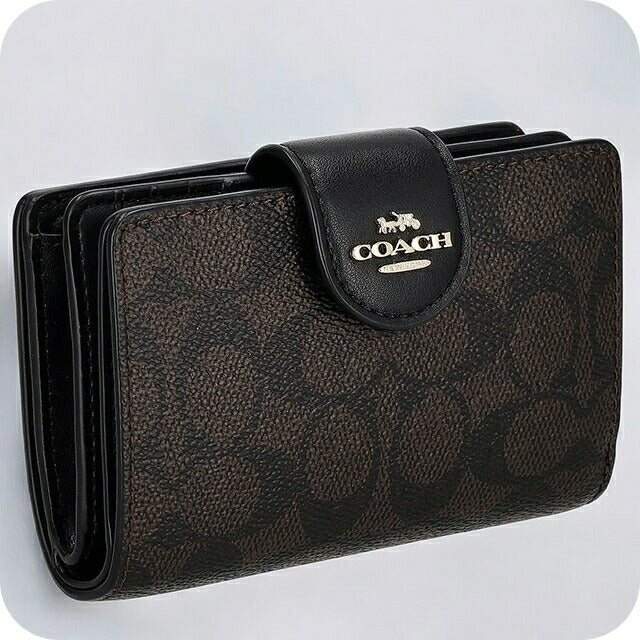 新品未使用コーチCOACH シグネチャーレディース長財布ブラック 新品】☆COACH☆コーチ財布 メンズ レディース長財布☆ブラック