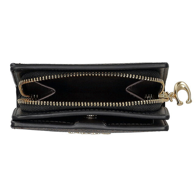 コーチ 二つ折り財布 レディース ブランド COACH CW789 ダークブラウン CW789-IMXAQ-1